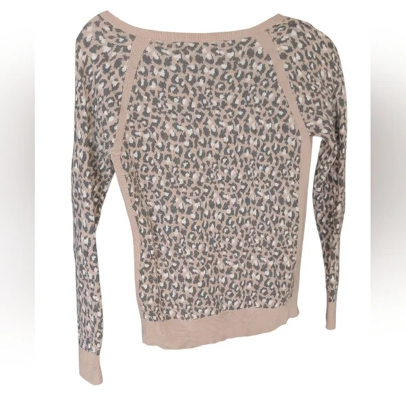 LOFT Leopard Print Women's Holiday Sweater SZ XXS P - Picture 2 of 4